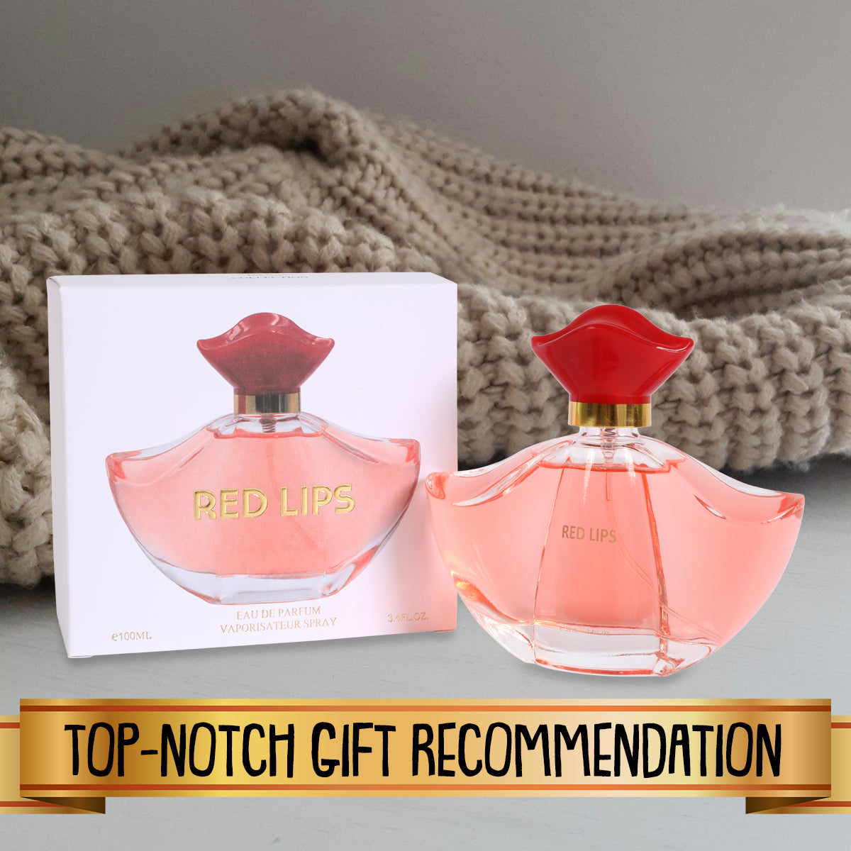 Red Lips Spray Perfume Eau De Parfum For Women - 100ML/3.4 FL.OZ.