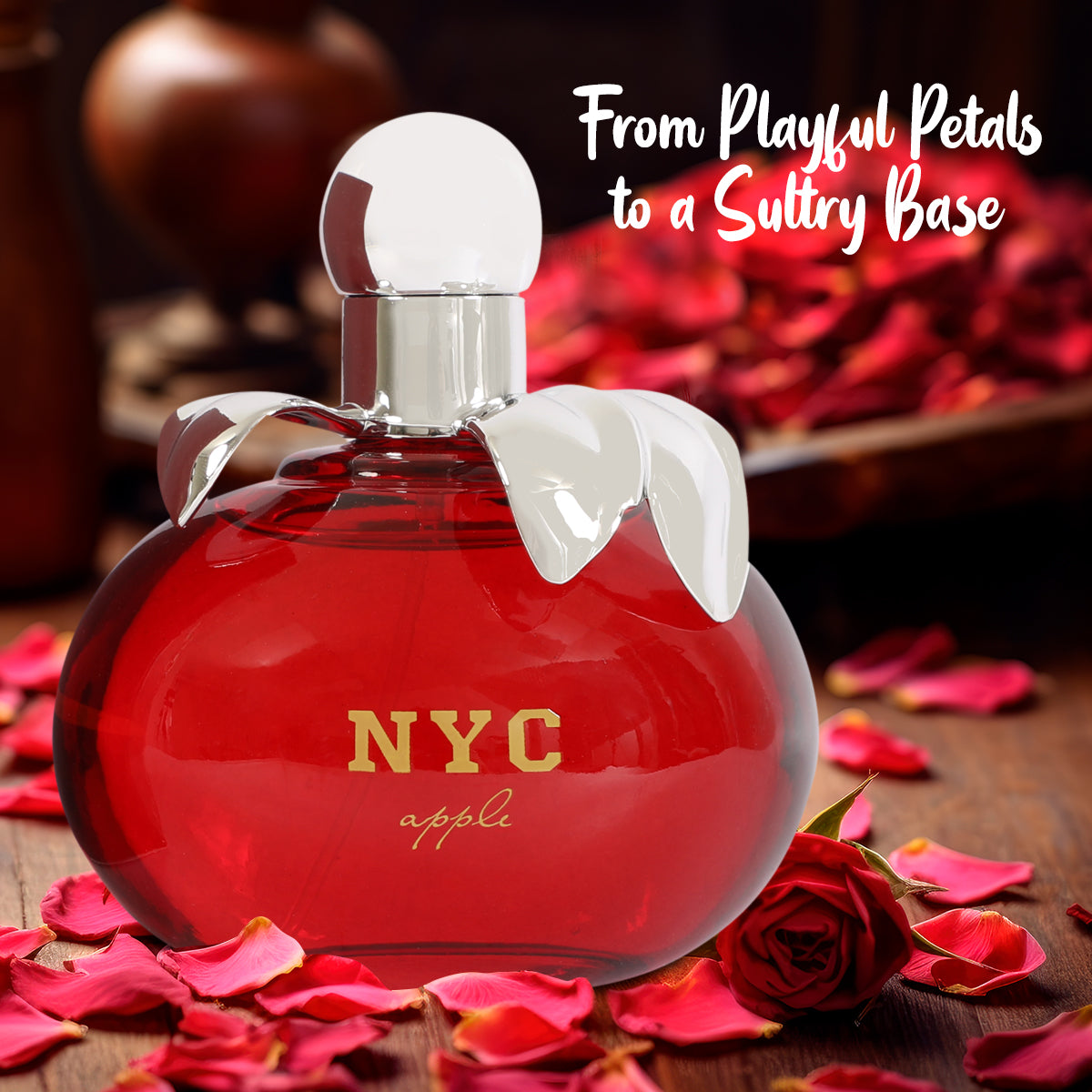 NYC Apple Red Spray Perfume Eau De Parfum For Women - 100ML/3.4 FL.OZ.