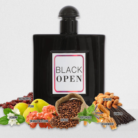 Black Open Spray Perfume Eau De Parfum For Women - 100ML/3.4 FL.OZ.