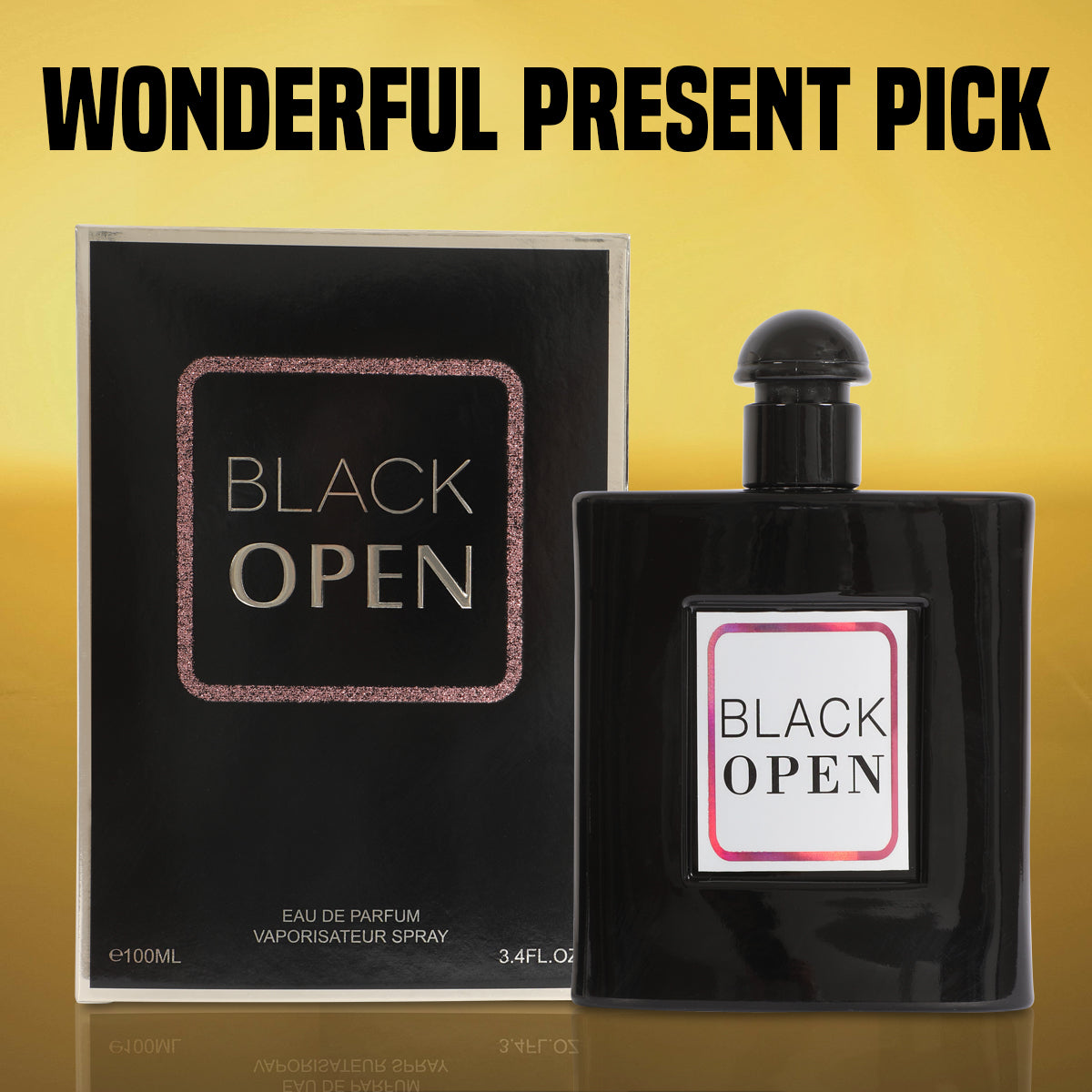 Black Open Spray Perfume Eau De Parfum For Women - 100ML/3.4 FL.OZ.