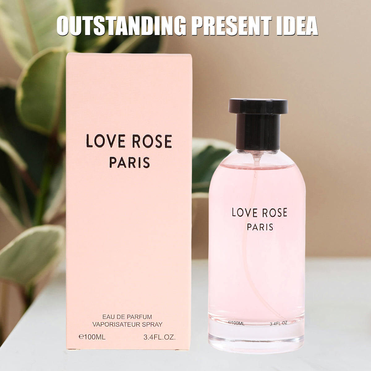Love Rose Paris Spray Perfume Eau De Parfum For Women - 100ML/3.4 FL.OZ.