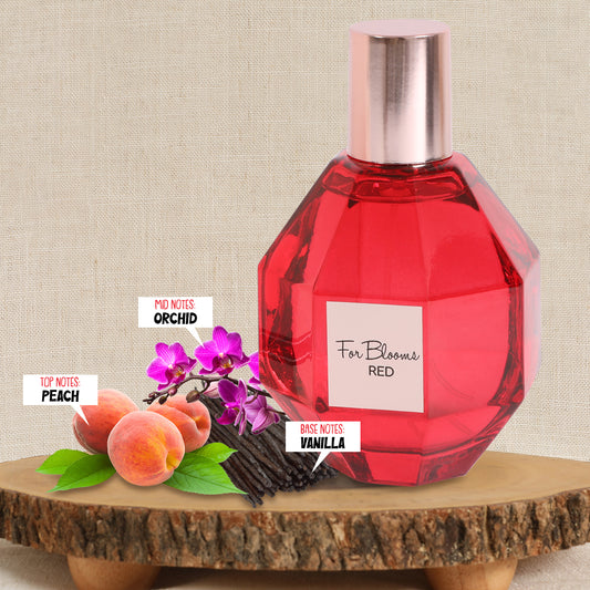 For Blooms Red Spray Perfume Eau De Parfum For Women - 100ML/3.4 FL.OZ.