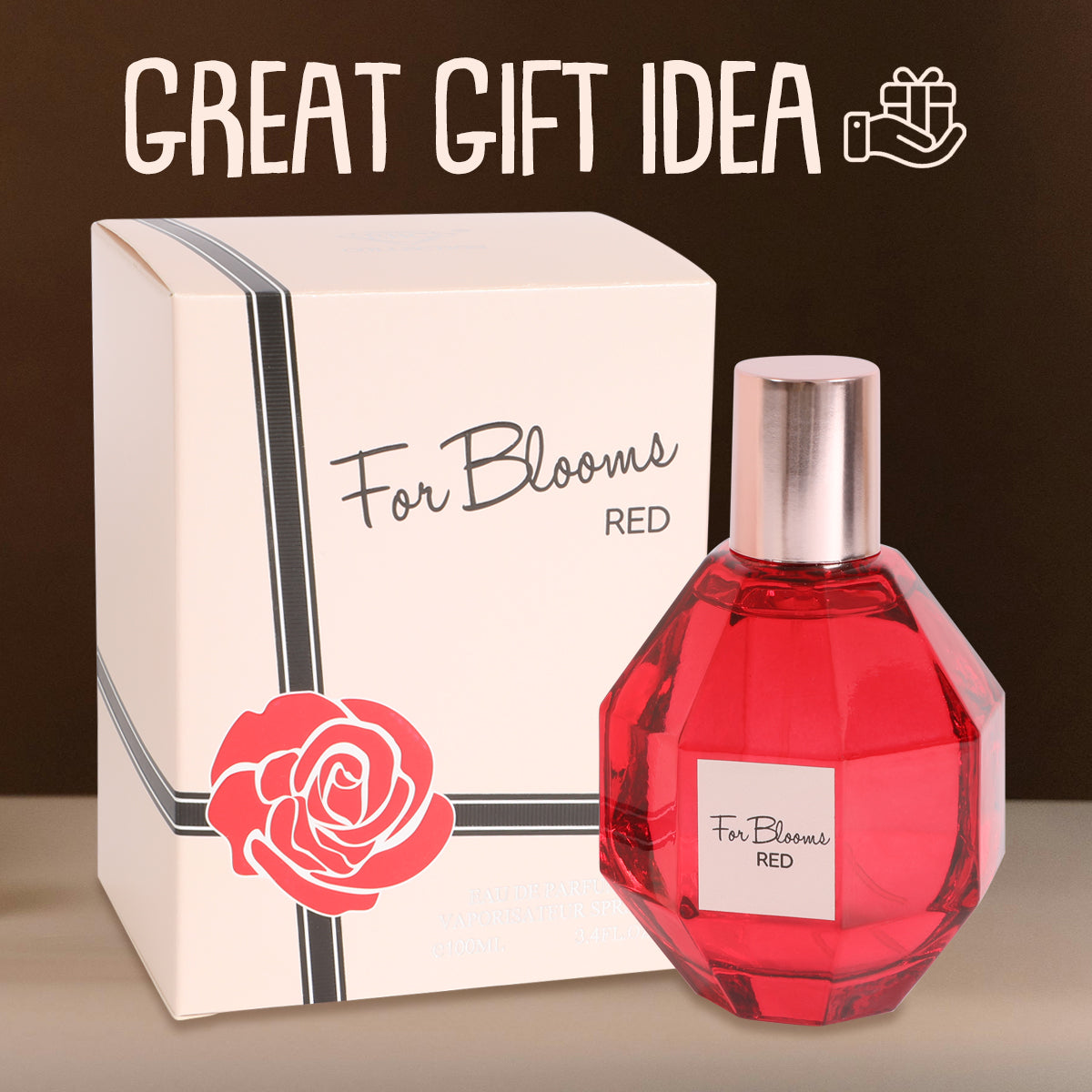 For Blooms Red Spray Perfume Eau De Parfum For Women - 100ML/3.4 FL.OZ.
