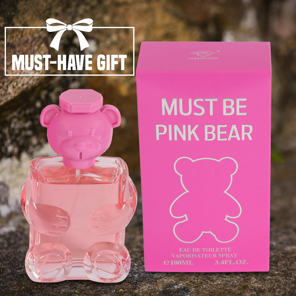 Must Be Pink Bear Spray Perfume Eau De Toilette For Women - 100ML/3.4 FL.OZ.