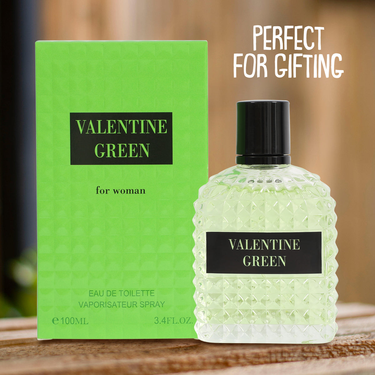 Valentine Green Spray Cologne Eau De Toilette For Women - 100ML/3.4 FL.OZ.