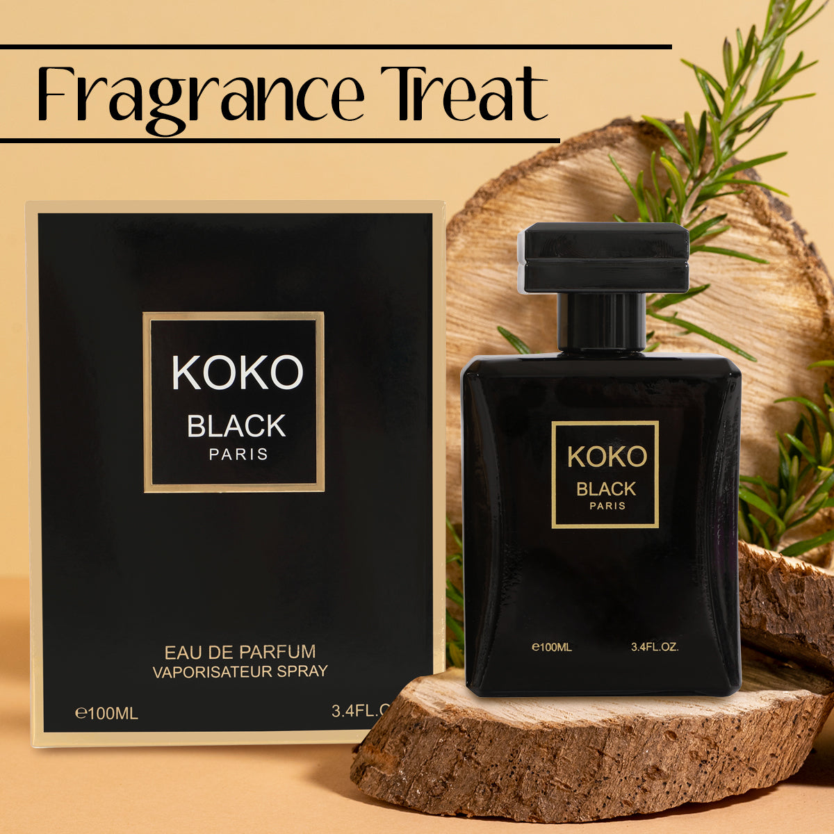 Koko Black Spray Perfume Eau De Parfum For Women - 100ML/3.4 FL.OZ.