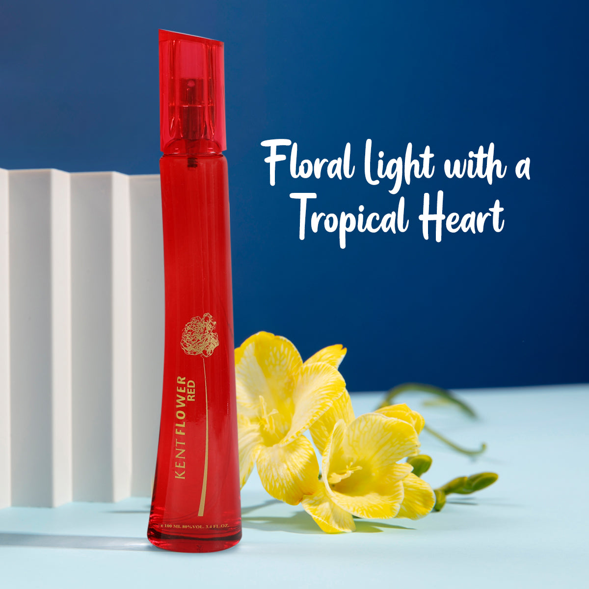 Kent Flower Red Spray Perfume Eau De Parfum For Women - 100ML/3.4 FL.OZ.