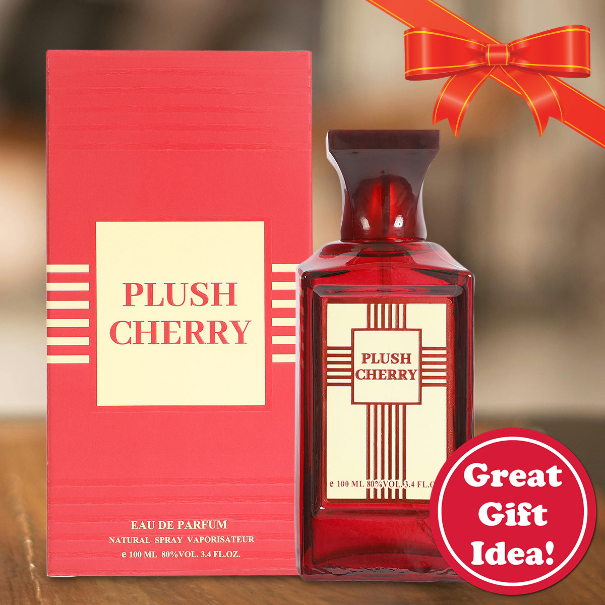 Plush Cherry Spray Perfume Eau De Parfum For Women - 100ML/3.4 FL.OZ.