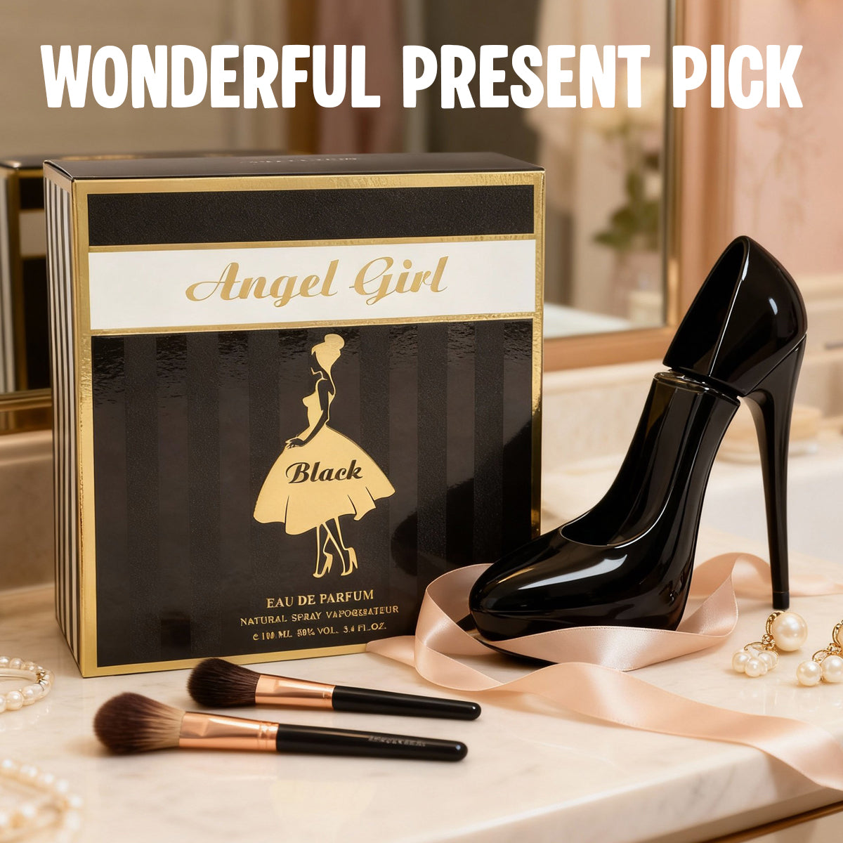 Angel Girl Black Spray Perfume Eau De Parfum For Women - 100ML/3.4FL.OZ.