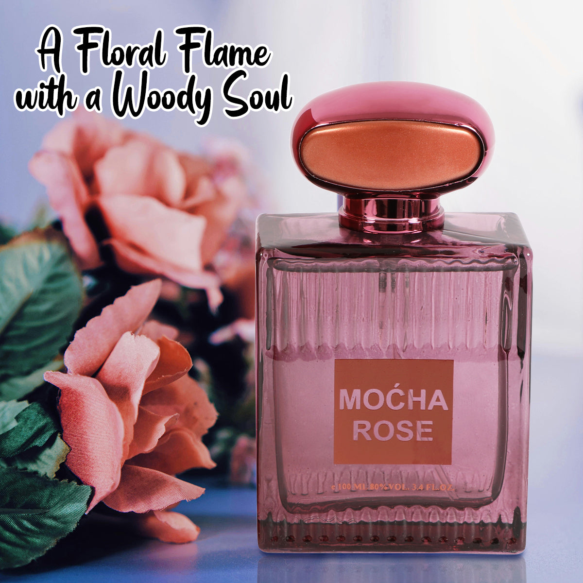 Mocha Rose Spray Perfume Eau De Parfum For Women - 100ML/3.4 FL.OZ.