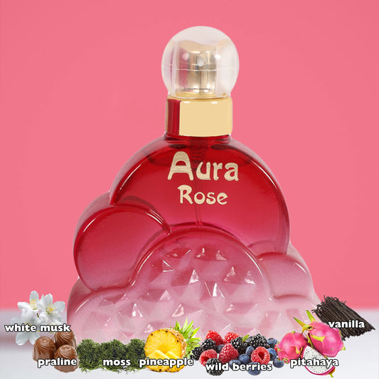 Aura Rose Spray Perfume Eau De Parfum For Women - 100ML/3.4 FL.OZ.
