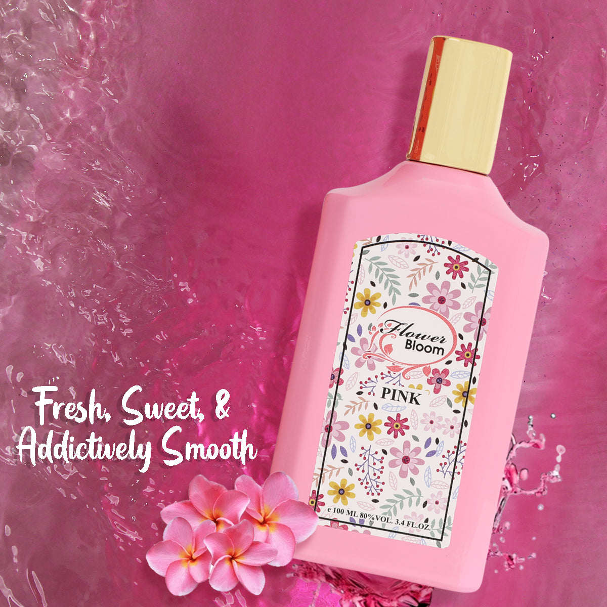 Flower Bloom Pink Spray Perfume Eau De Parfum For Women - 100ML/3.4 FL.OZ.