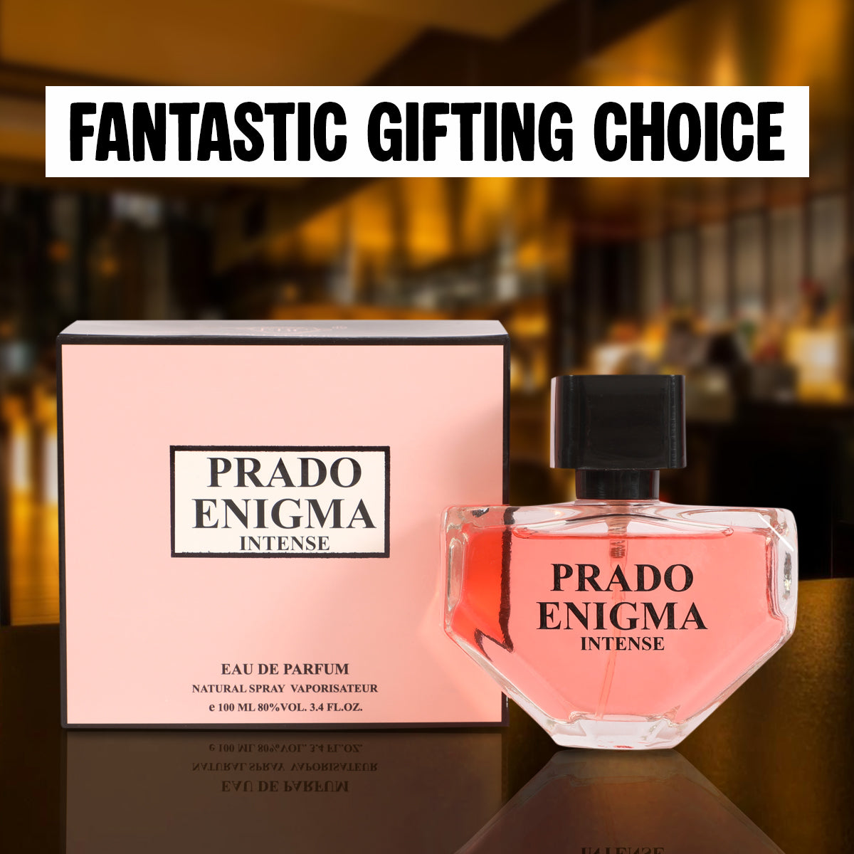Prado Enigma Intense Spray Perfume Eau De Parfum For Women - 100ML/3.4FL.OZ.