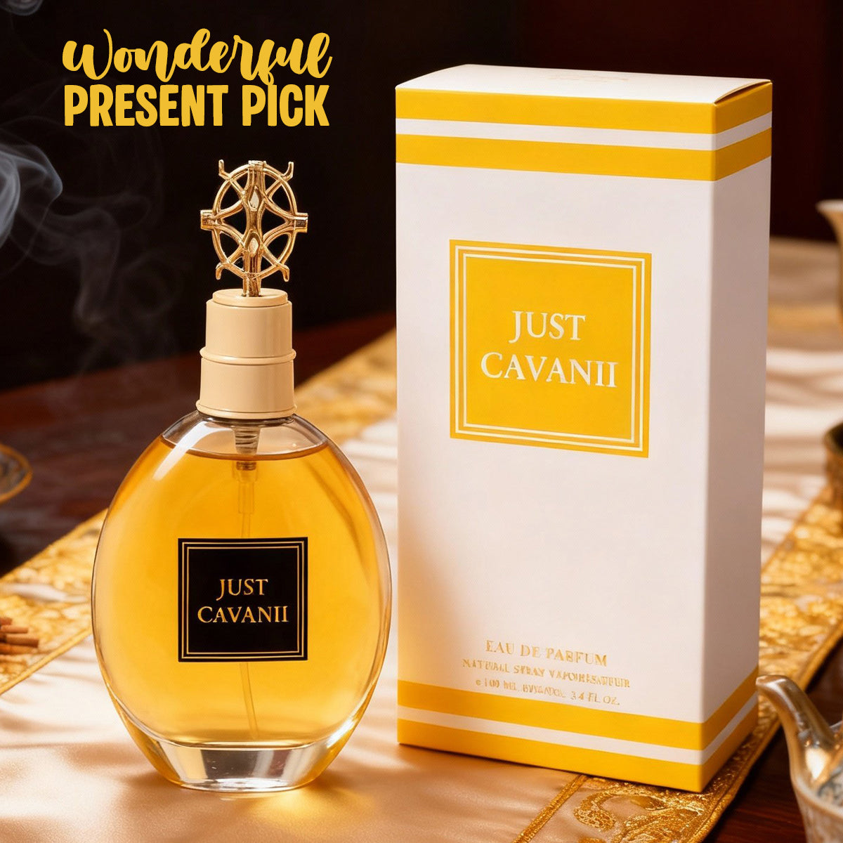 Just Cavani Yellow Spray Perfume Eau De Parfum For Women - 100ML/3.4FL.OZ.
