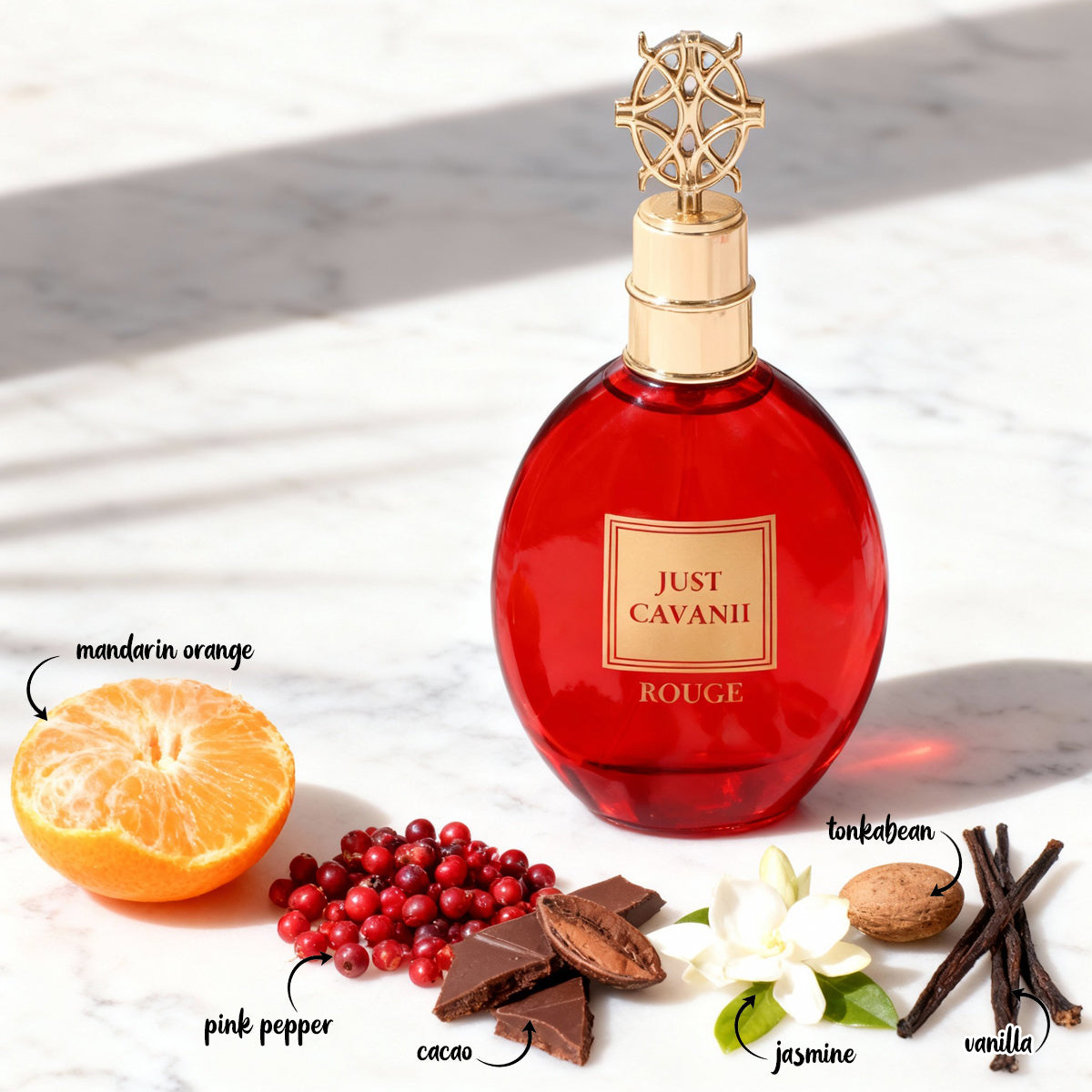 Just Cavani Rouge Red Spray Perfume Eau De Parfum For Women - 100ML/3.4FL.OZ.