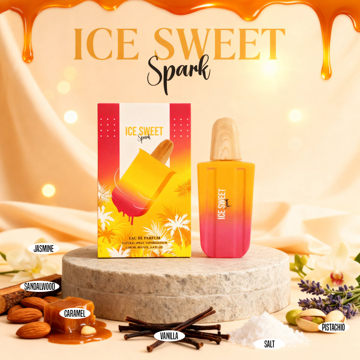Ice Sweet Spark Spray Perfume Eau De Parfum For Women - 100ML/3.4FL.OZ./3PCS