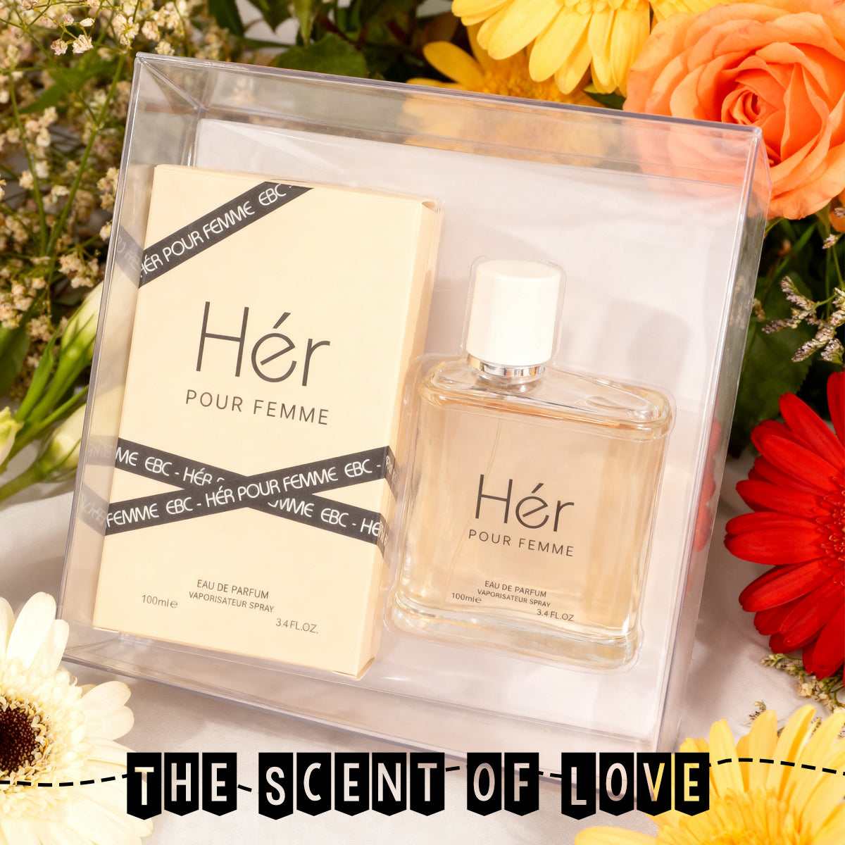 Her Pour Femme Spray Perfume Eau De Parfum For Women - 100ML/3.4FL.OZ./3PCS