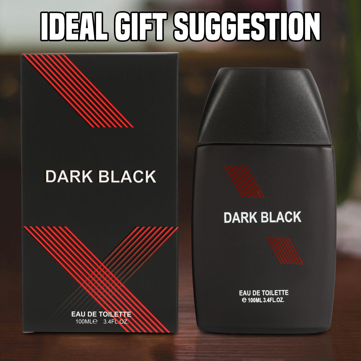 Dark Black Spray Cologne Eau De Toilette For Men - 100ML/3.4 FL.OZ.