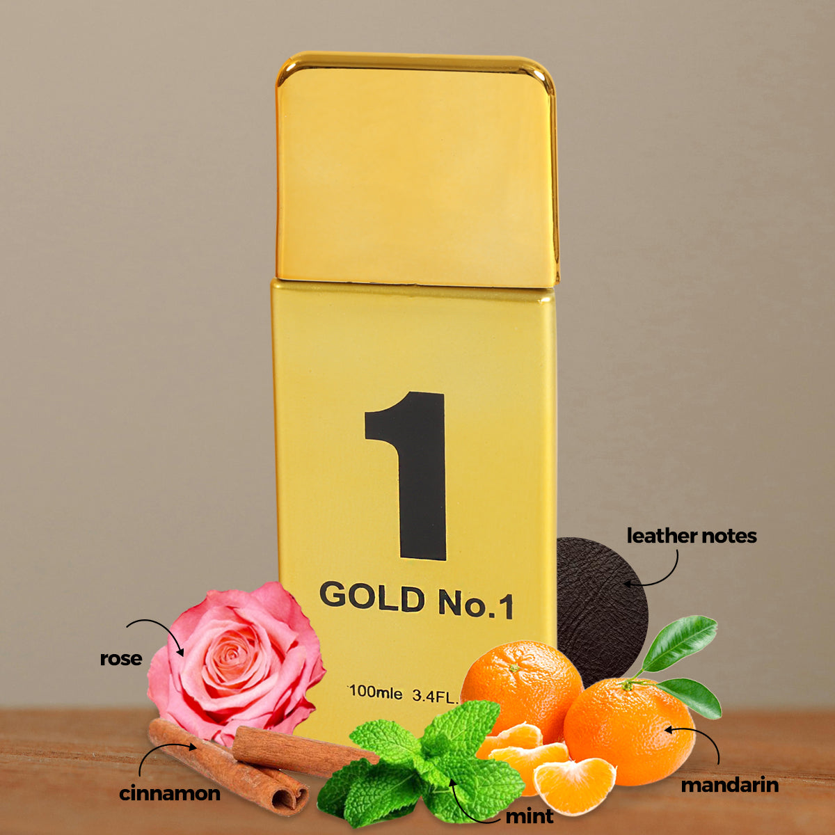Gold No.1 Spray Cologne Eau De Toilette For Men - 100ML/3.4 FL.OZ.