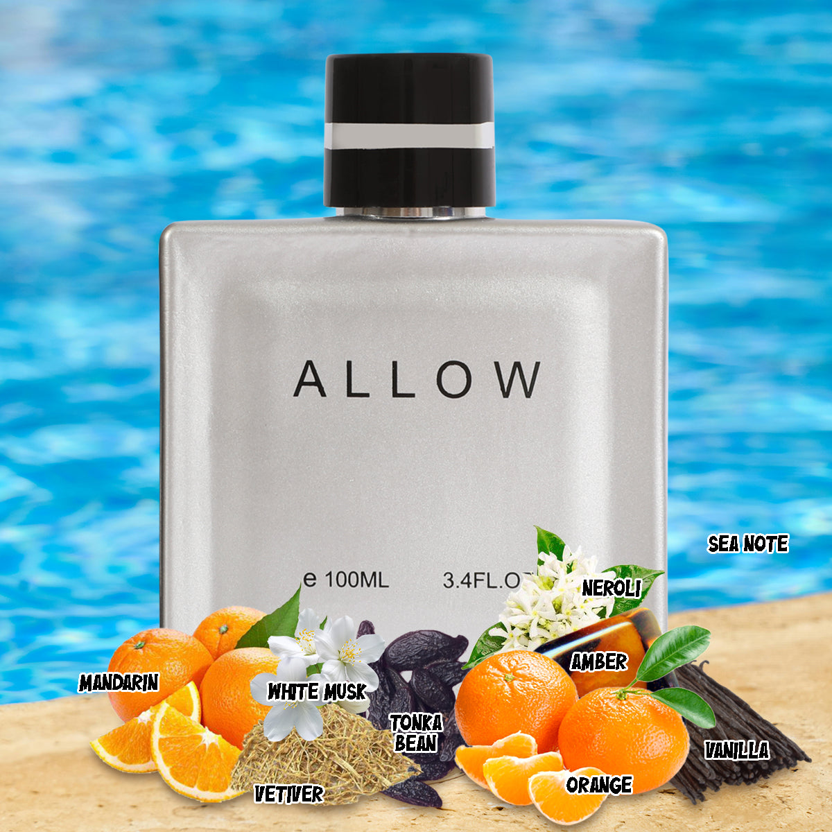 Allow Spray Cologne Eau De Toilette For Men - 100ML/3.4 FL.OZ.