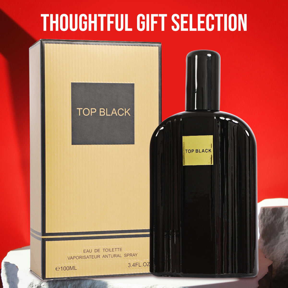 Top Black Spray Cologne Eau De Toilette For Men - 100ML/3.4 FL.OZ