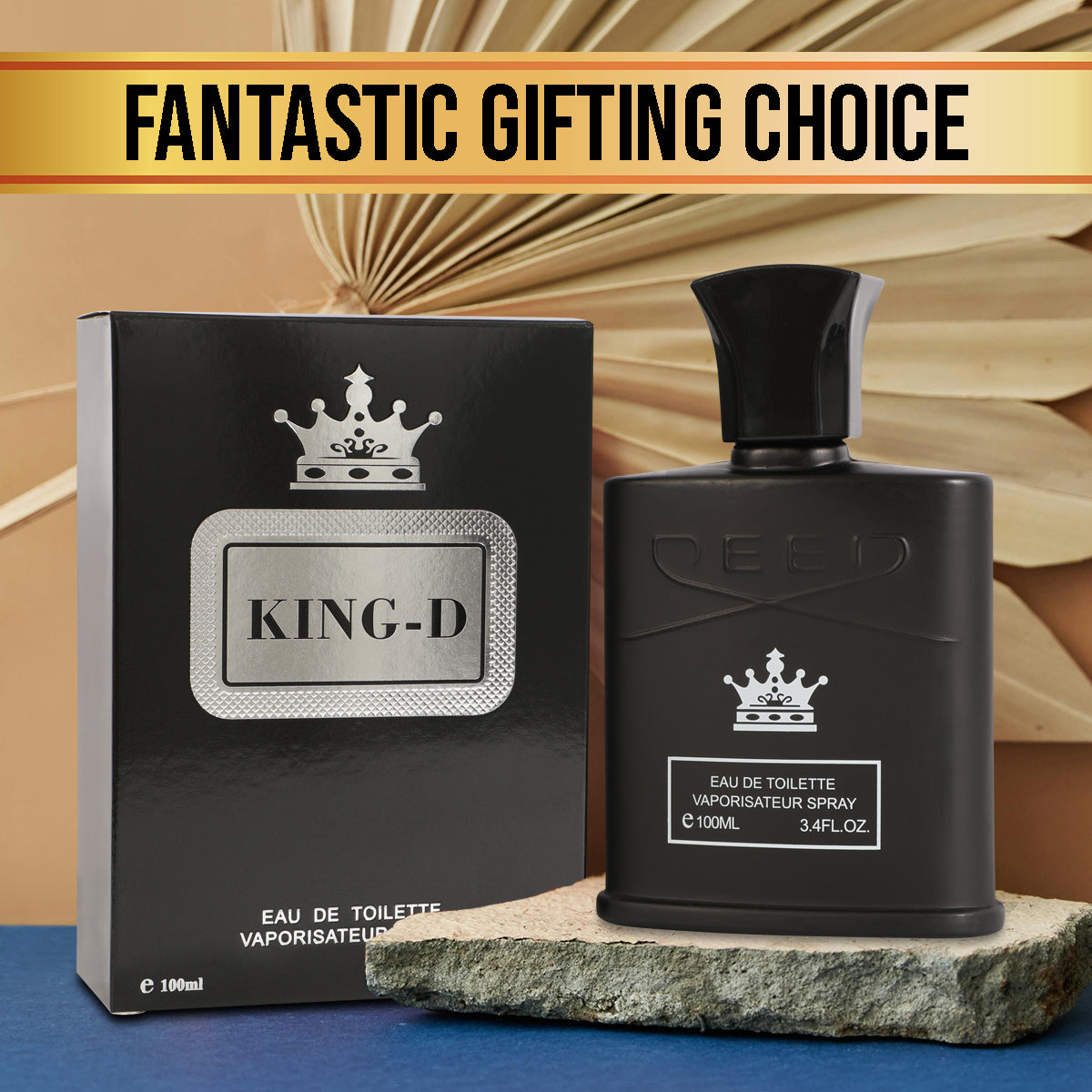 Kind-D Black Spray Cologne Eau De Toilette For Men - 100ML/3.4 FL.OZ.