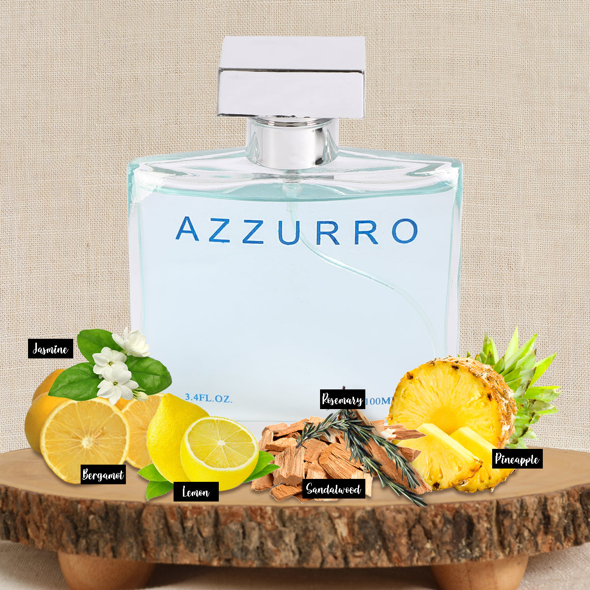 Azzurro Spray Cologne Eau De Toilette For Men - 100ML/3.4 FL.OZ.