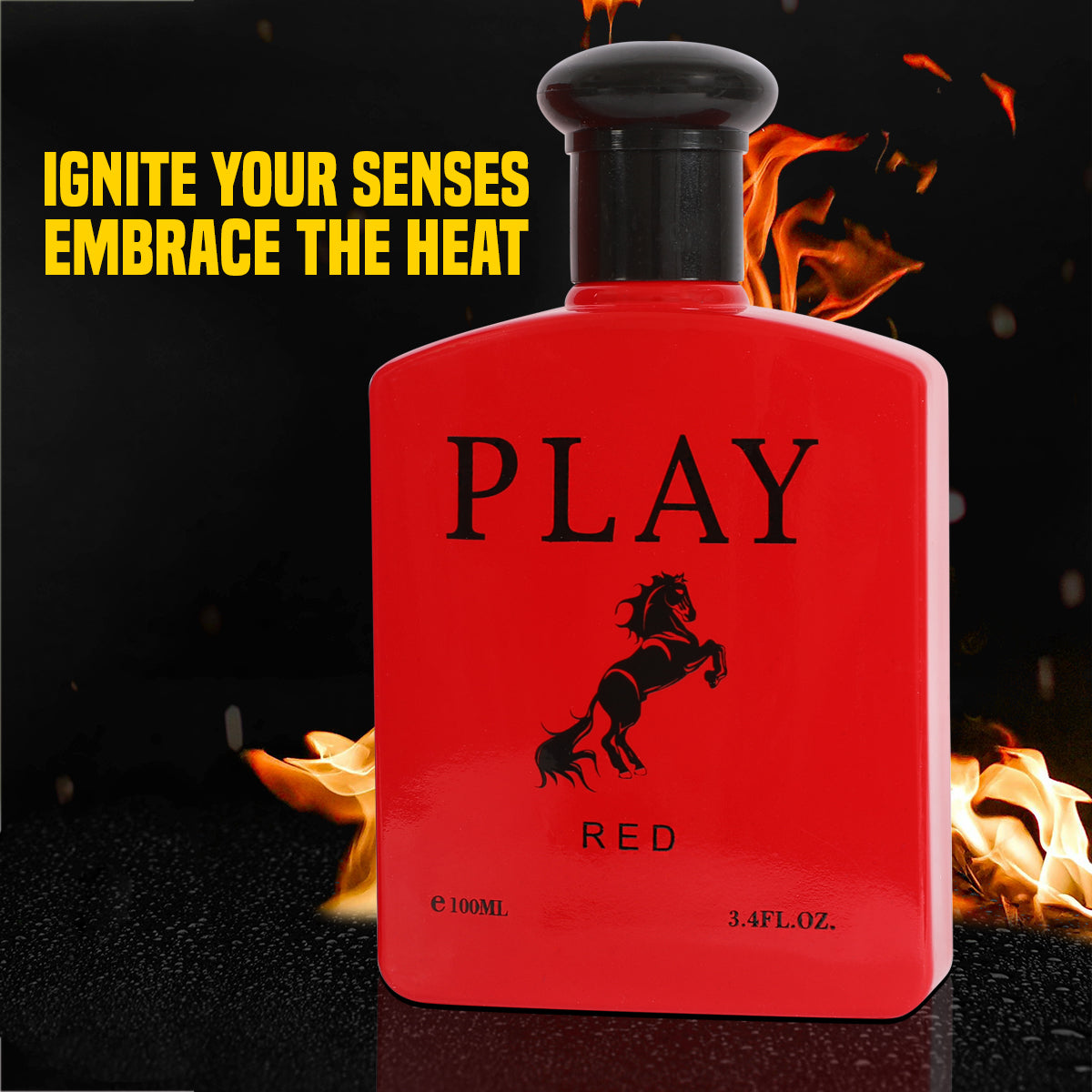 Play Red Spray Cologne Eau De Toilette For Men - 100ML/3.4 FL.OZ.