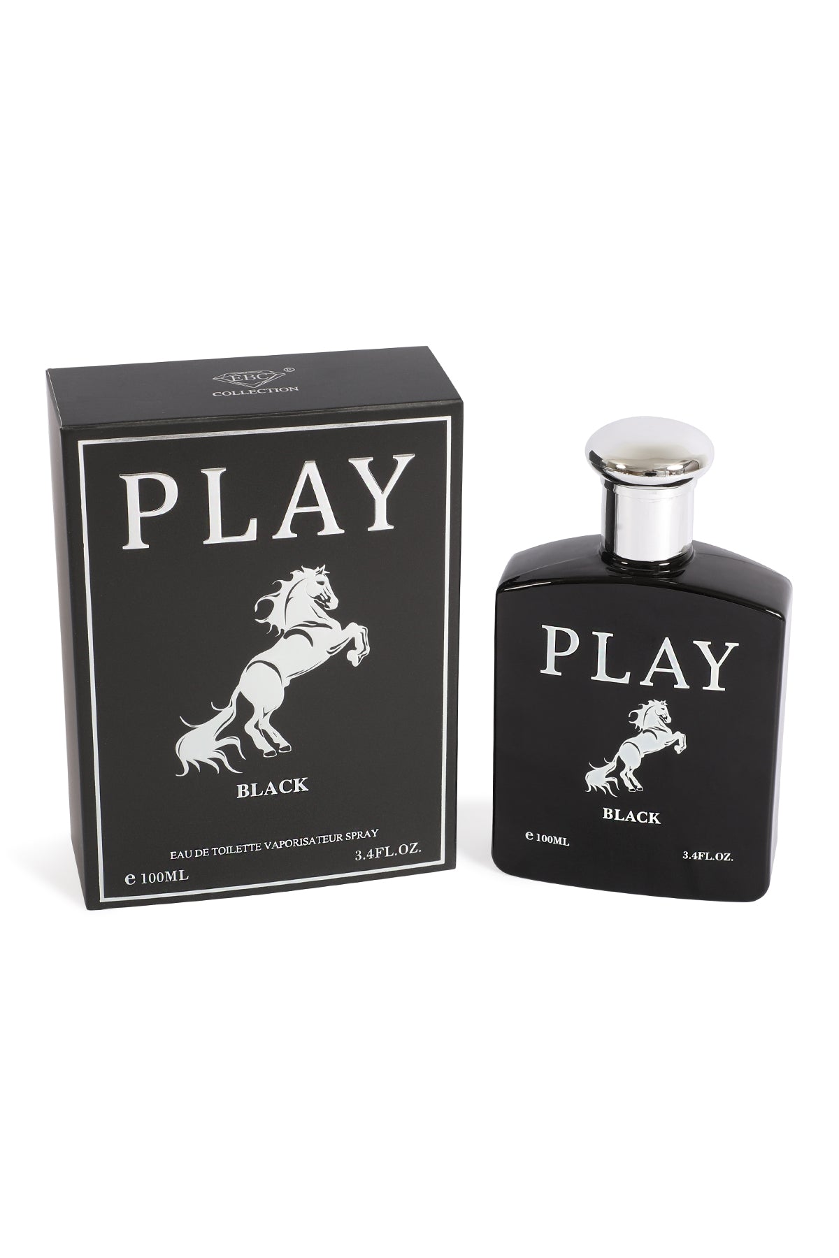 Play Black Spray Cologne Eau De Toilette For Men - 100ML/3.4 FL.OZ.