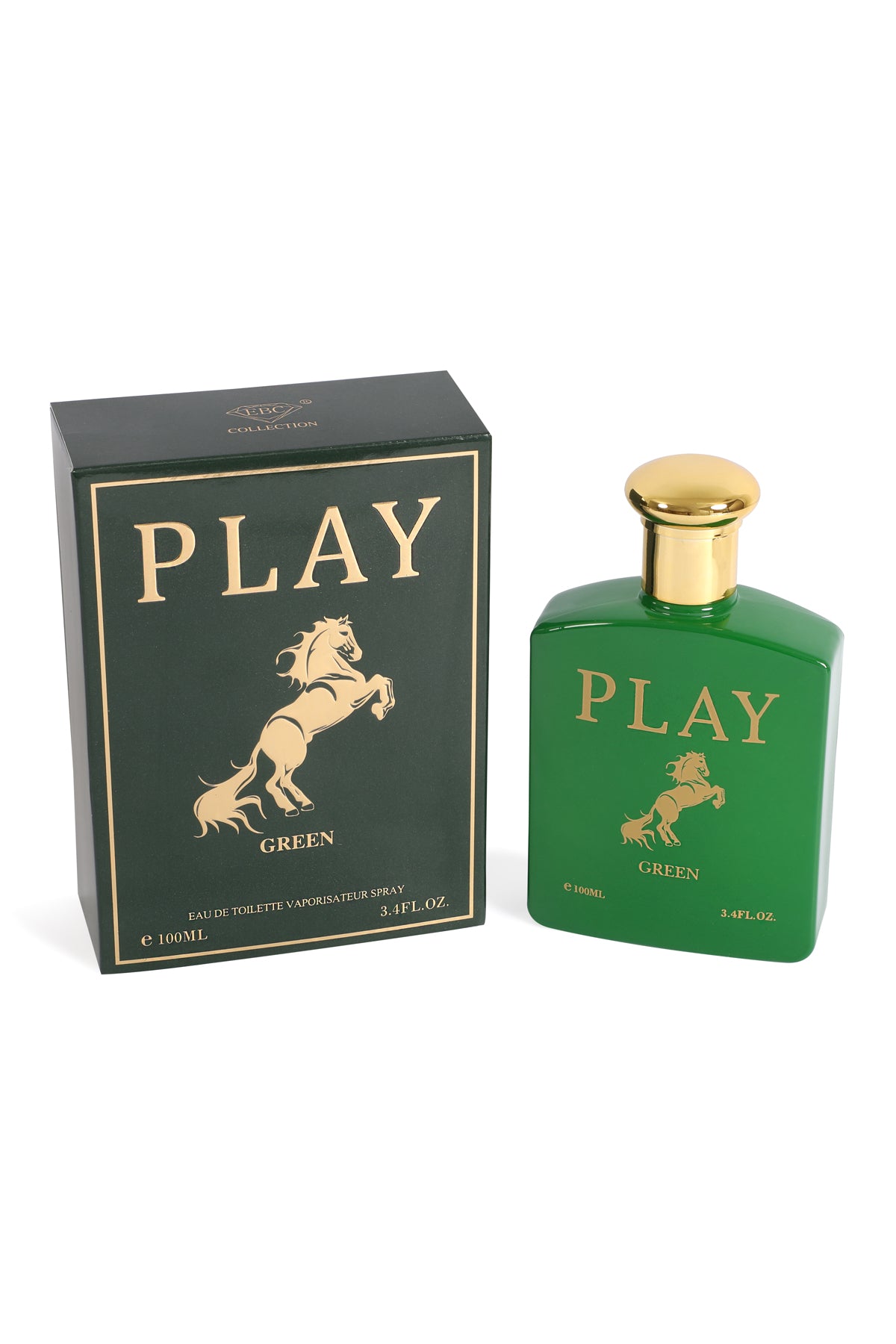 Play Green Spray Cologne Eau De Toilette For Men - 100ML/3.4 FL.OZ.