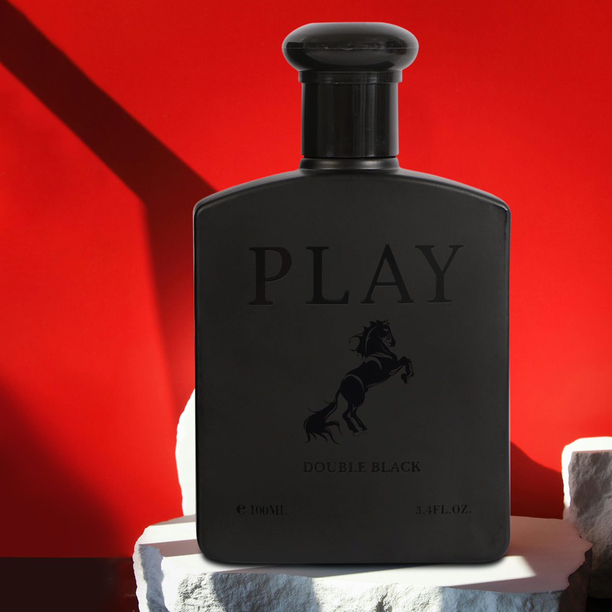Play Double Black Spray Cologne Eau De Toilette For Men - 100ML/3.4 FL.OZ.