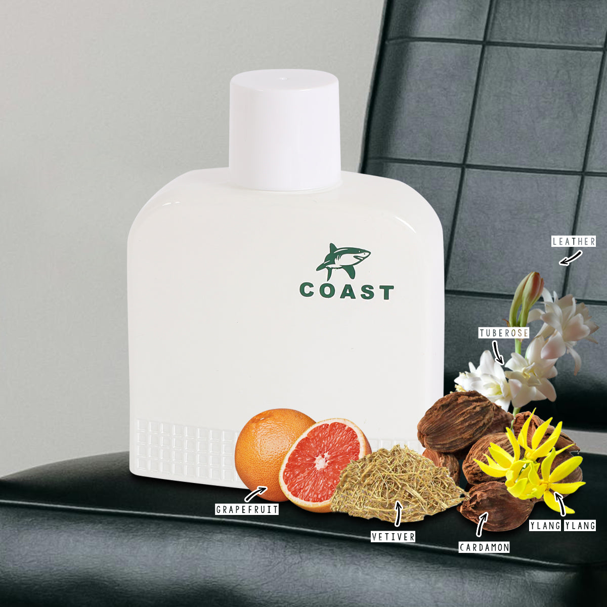 Coast White Spray Cologne Eau De Toilette For Men - 100ML/3.4 FL.OZ.