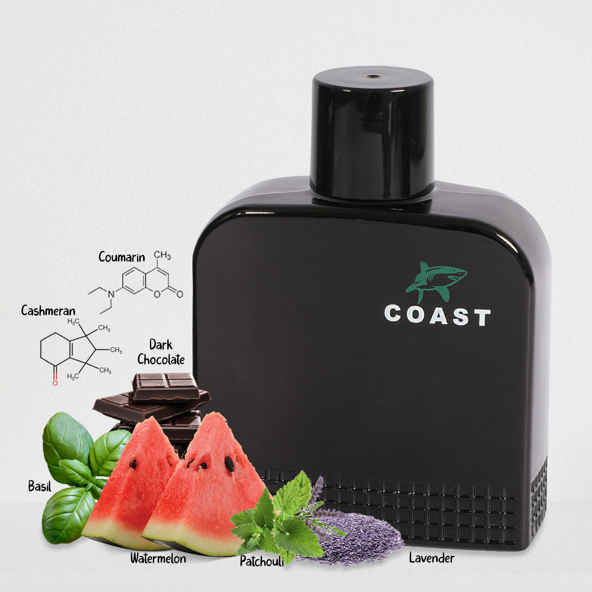 Coast Black Spray Cologne Eau De Toilette For Men - 100ML/3.4 FL.OZ.