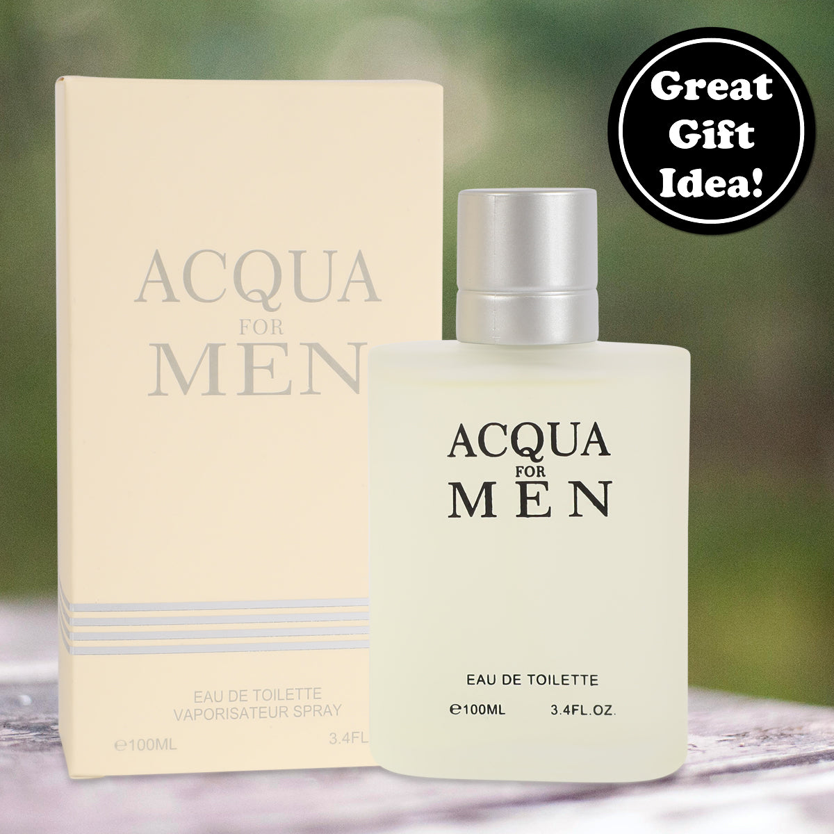 Acqua For Men Spray Cologne Eau De Toilette For Men - 100ML/3.4 FL.OZ.
