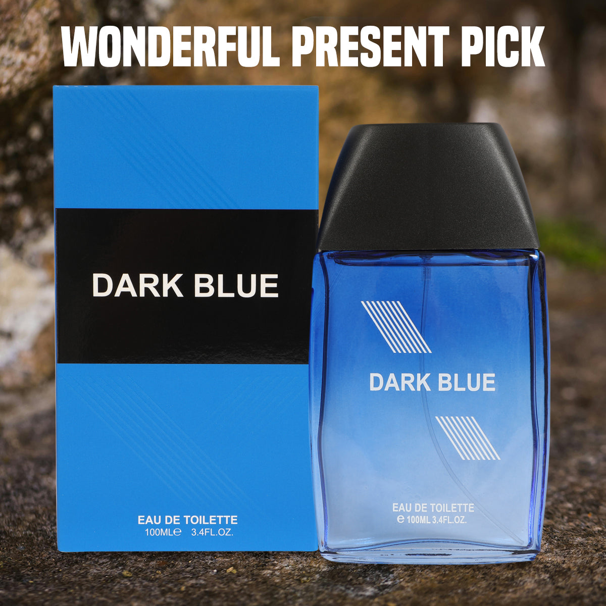 Dark Blue Spray Cologne Eau De Toilette For Men - 100ML/3.4 FL.OZ.