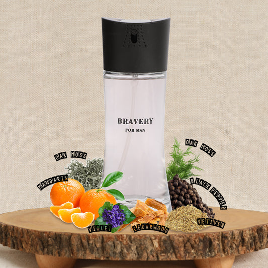 Bravery Spray Cologne Eau De Toilette For Men - 100ML/3.4 FL.OZ.
