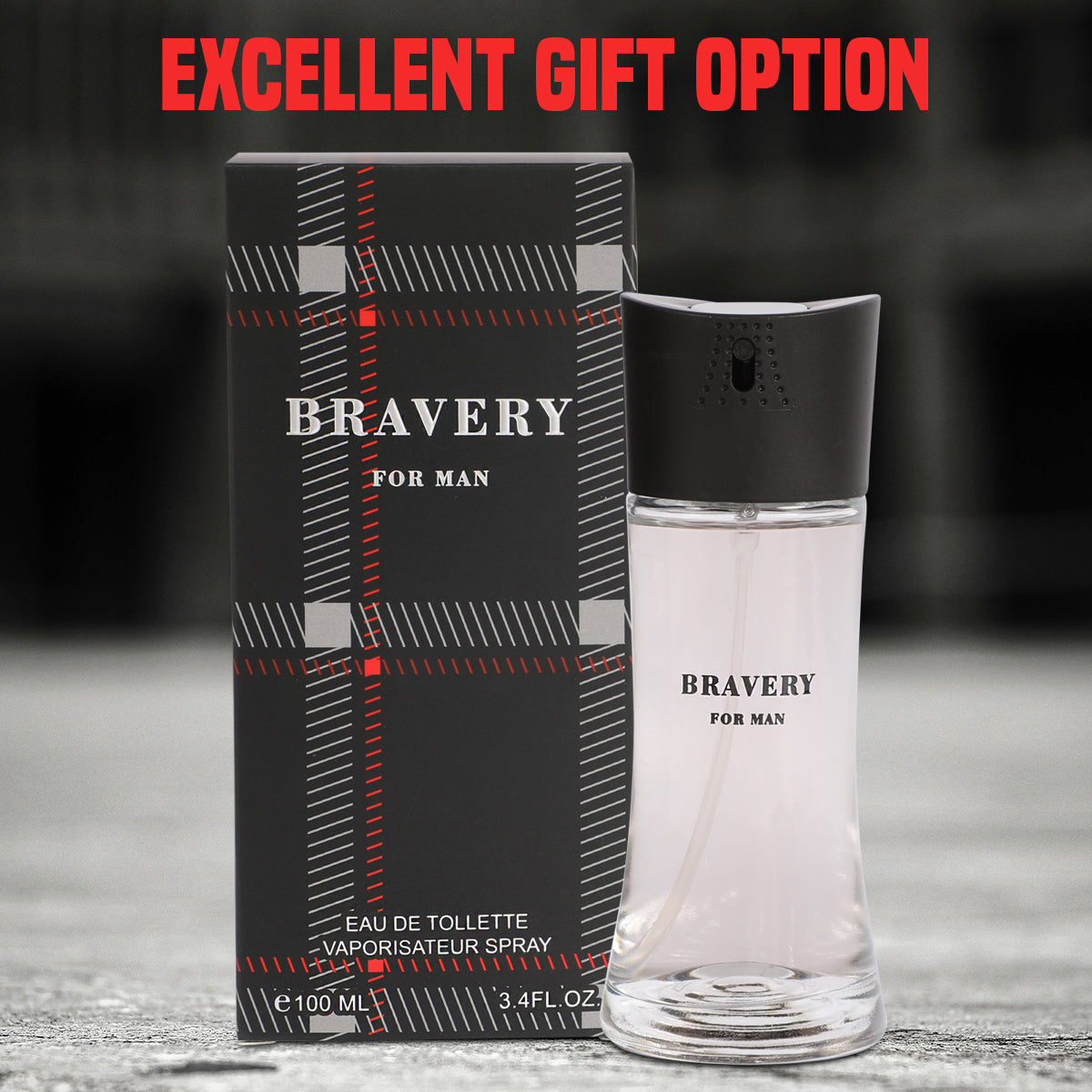 Bravery Spray Cologne Eau De Toilette For Men - 100ML/3.4 FL.OZ.