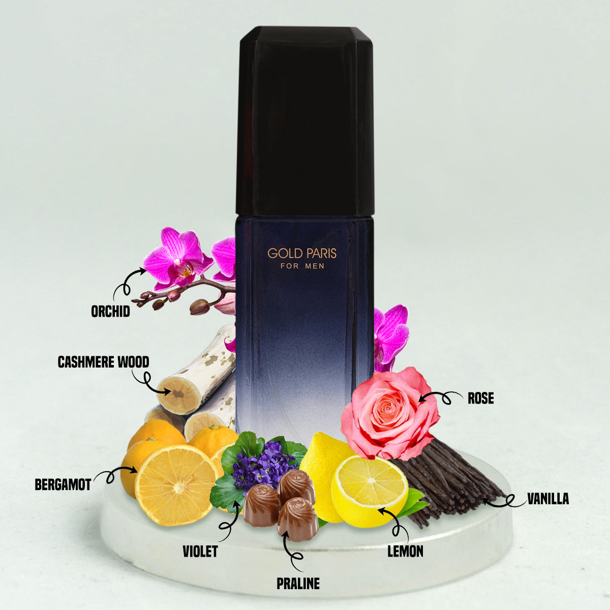 Gold Paris Spray Cologne Eau De Toilette For Men - 100ML/3.4 FL.OZ.