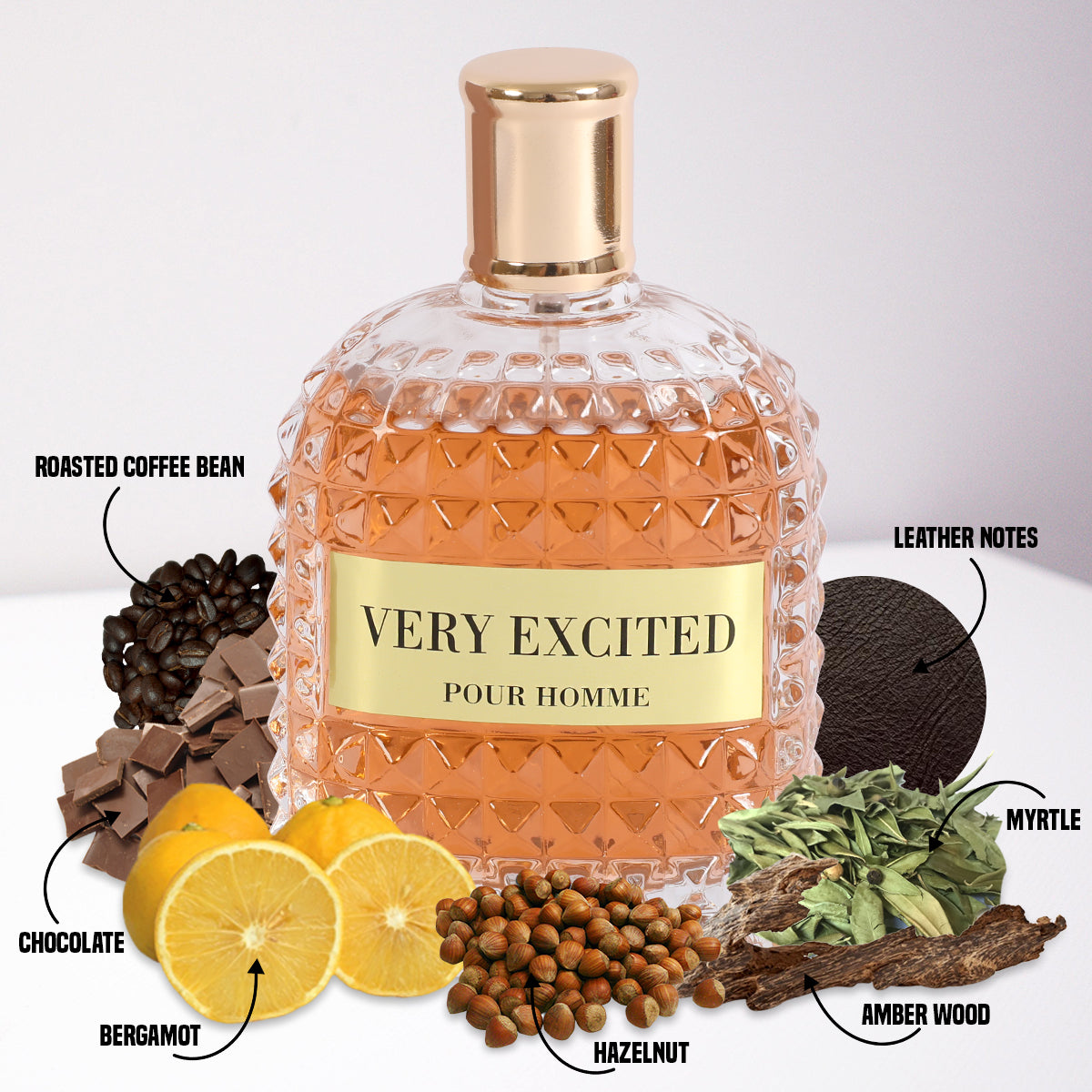 Very Excited Spray Cologne Eau De Toilette For Men - 110ML/3.8 FL.OZ