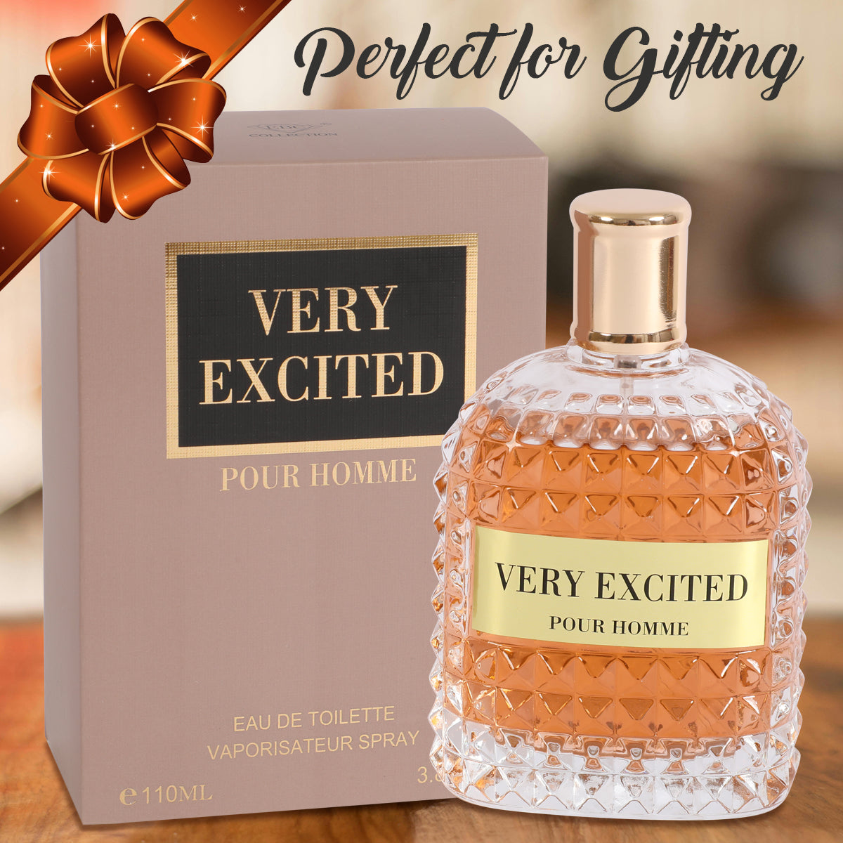 Very Excited Spray Cologne Eau De Toilette For Men - 110ML/3.8 FL.OZ