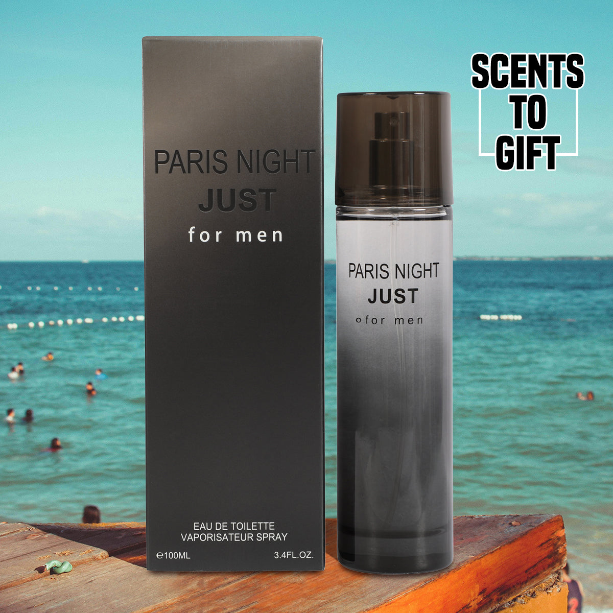 Paris Night Just For Men Spray Cologne Eau De Toilette For Men - 100ML/3.4 FL.OZ.