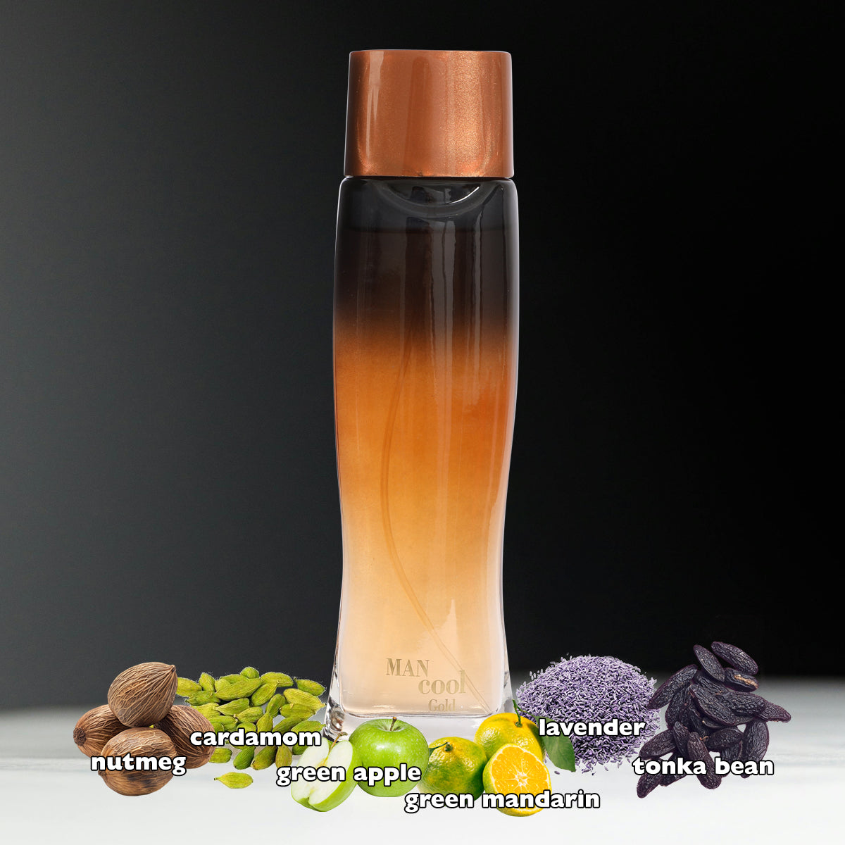 Man Cool Gold Spray Cologne Eau De Toilette For Men - 100ML/3.4 FL.OZ.