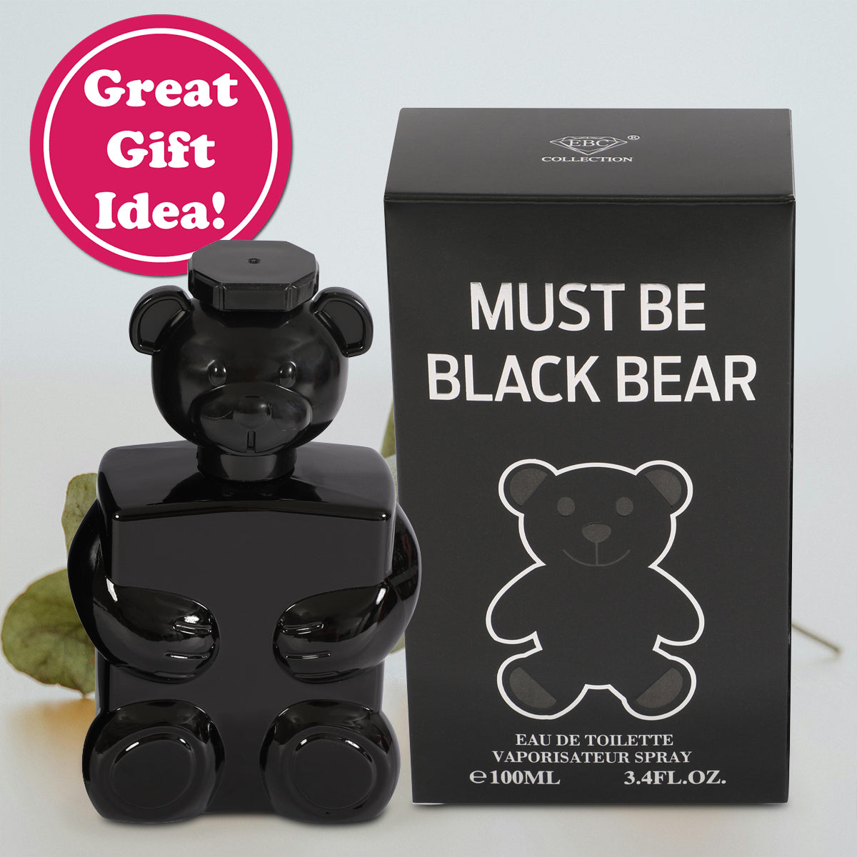 Must Be Black Bear Spray Cologne Eau De Toilette For Men - 100ML/3.4 FL.OZ.