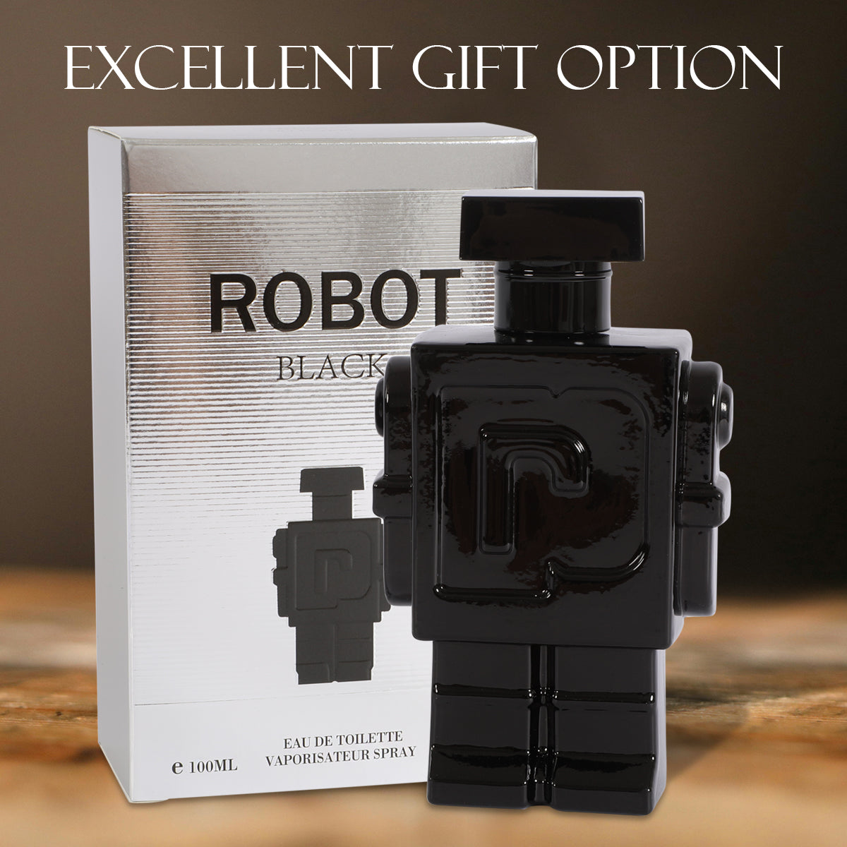 Robot Black Spray Cologne Eau De Toilette For Men - 100ML/3.4 FL.OZ.