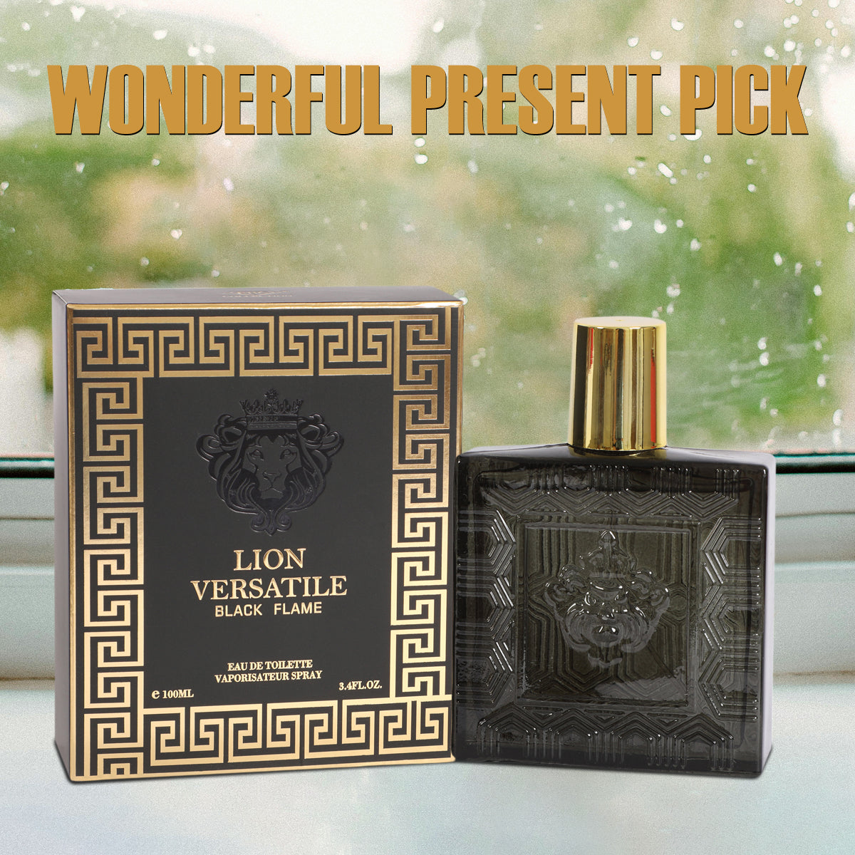Lion Versatile Black Flame Spray Cologne Eau De Toilette For Men - 100ML/3.4 FL.OZ