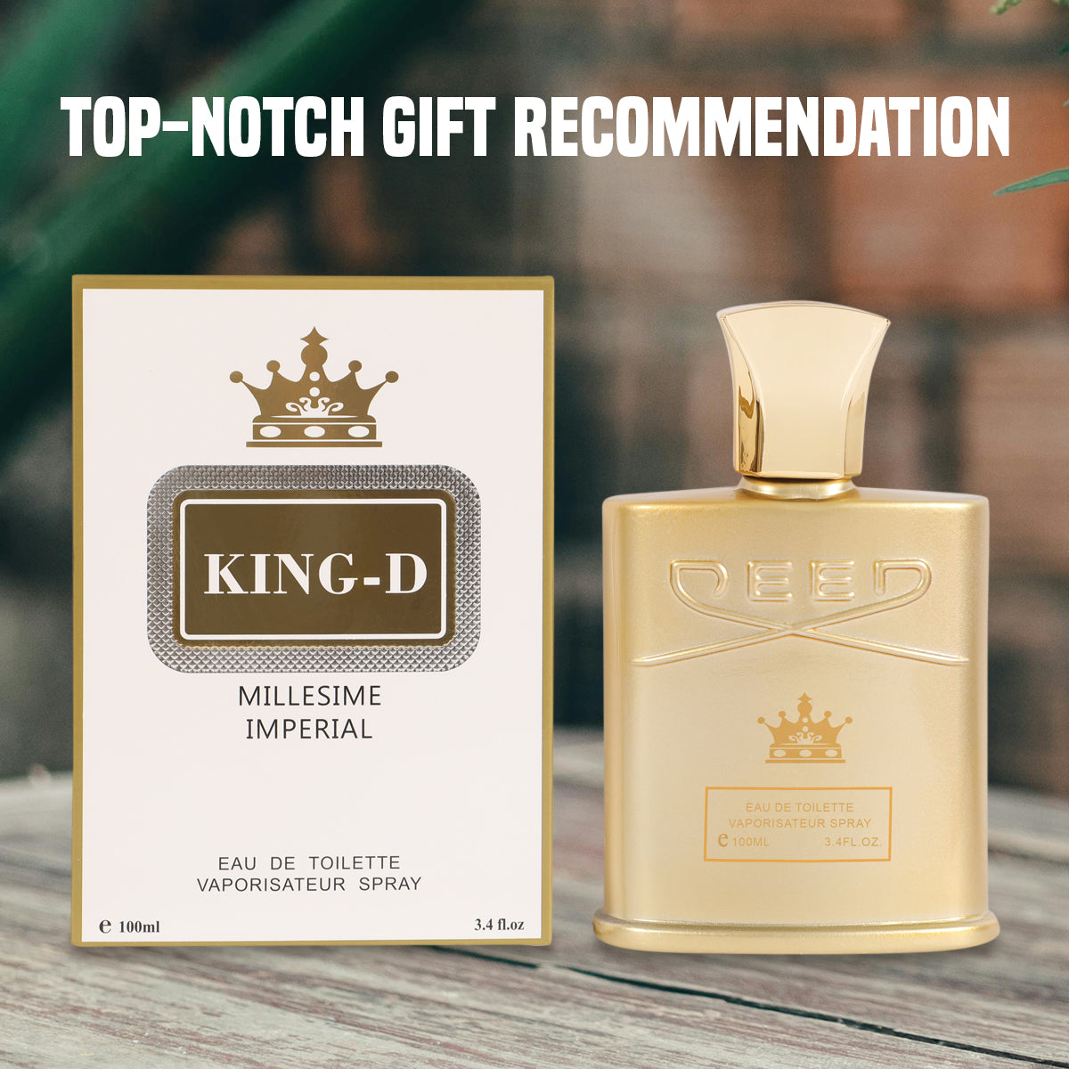 King-D Millesime Imperial Spray Cologne Eau De Toilette For Men- 100ML/3.4 FL.OZ.