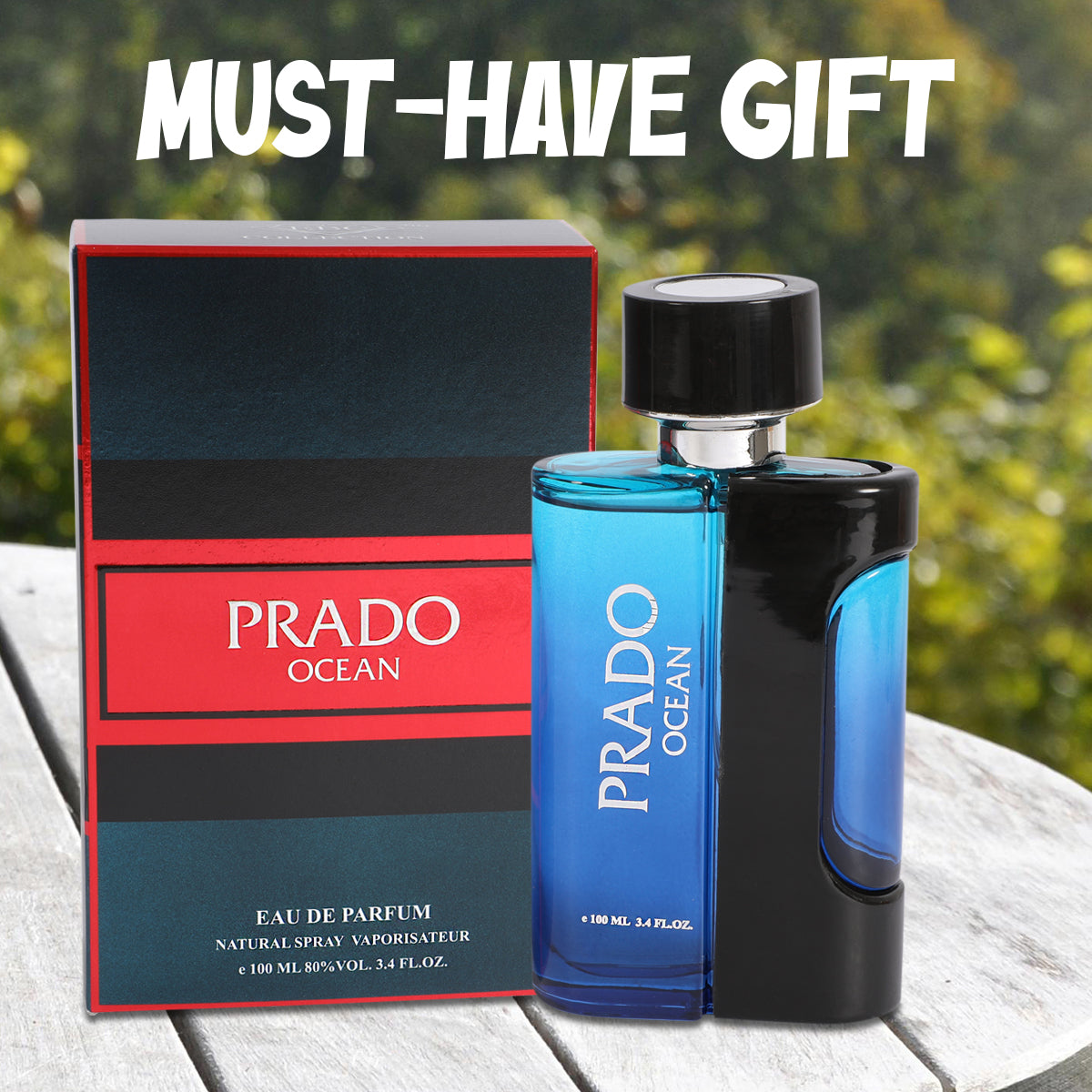 Prado Ocean Spray Cologne Eau De Parfum For Men - 100ML/3.4 FL.OZ.