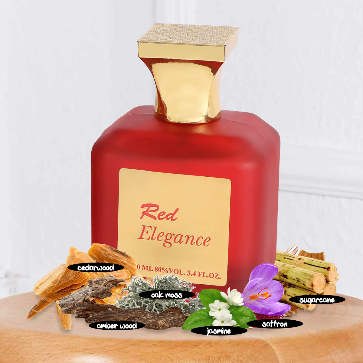 Red Elegance Spray Perfume Eau De Parfum For Women - 100ML/3.4 FL.OZ