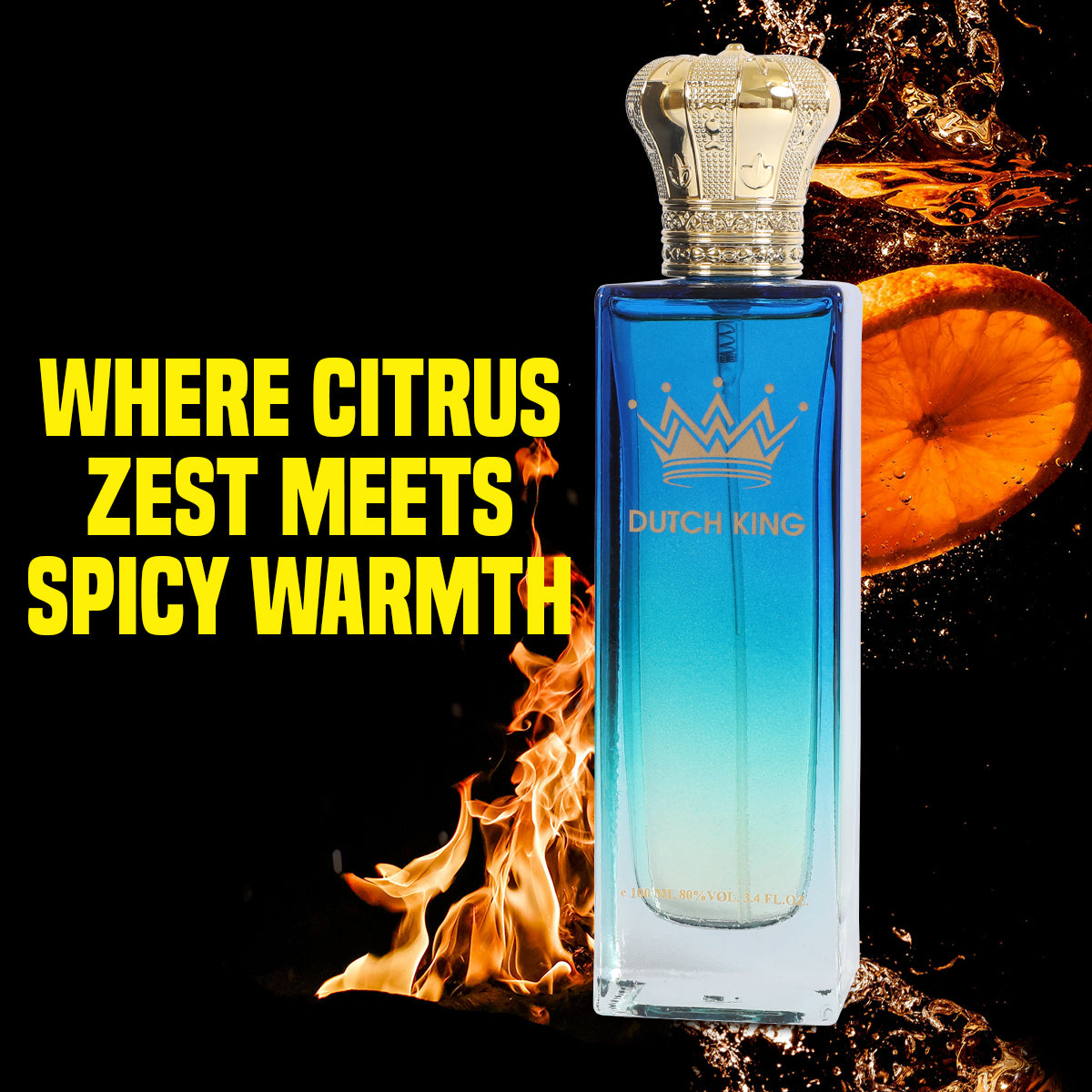 Dutch King Spray Cologne Eau De Parfum For Men - 100ML/3.4 FL.OZ.