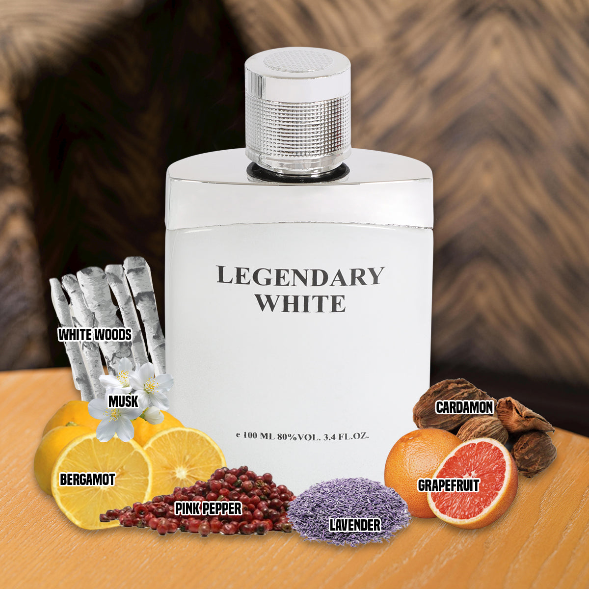 Legendary White Spray Cologne Eau De Parfum For Men - 100ML/3.4 FL.OZ.